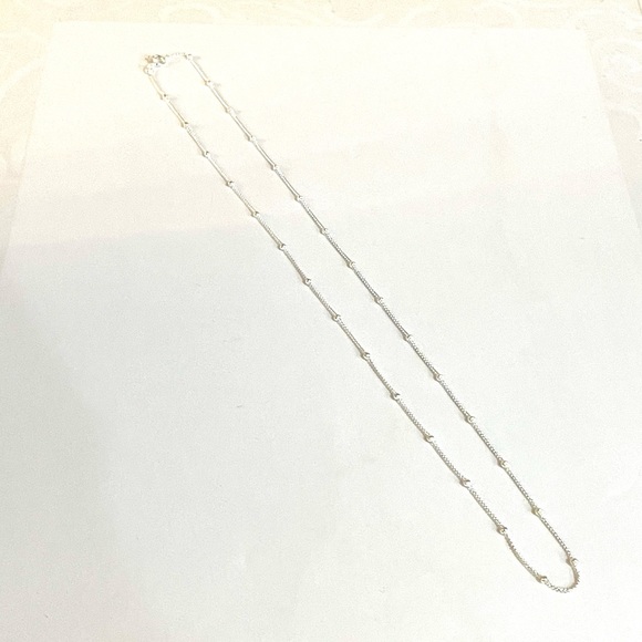 Delicate 925 Sterling Silver Chain with small Satellite Balls - Picture 6 of 8